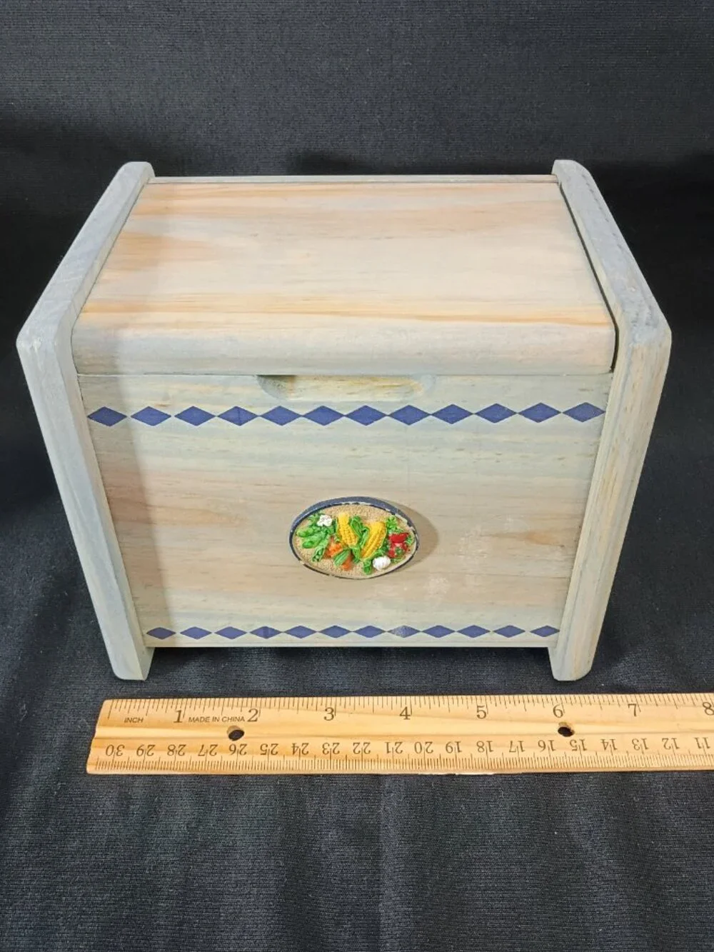 Cottagecore Wooden Recipe Box Country Kitchen